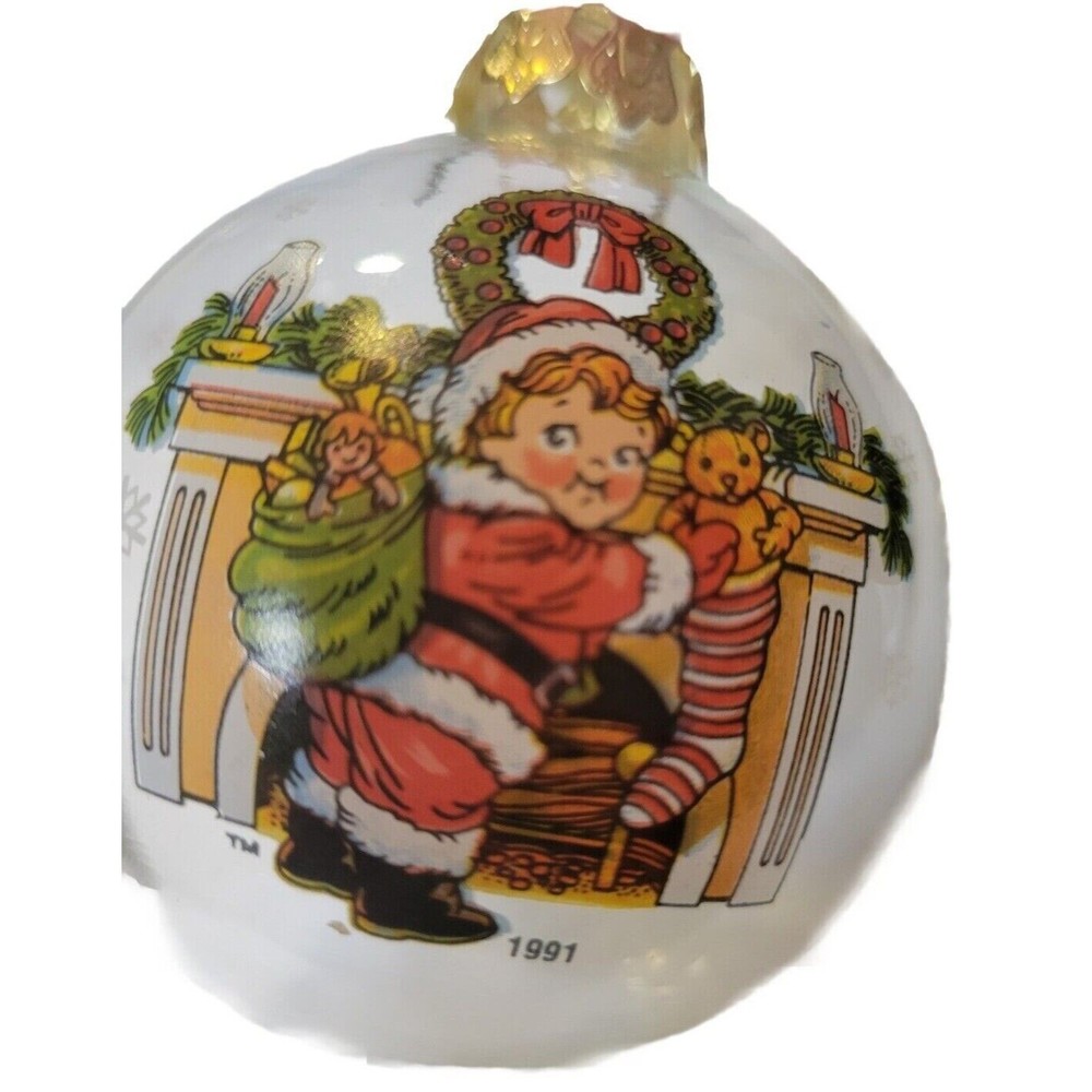 Campbell Soup Kid Rare Glass Ball Christmas Ornament 1991-92 Collector's Edition
